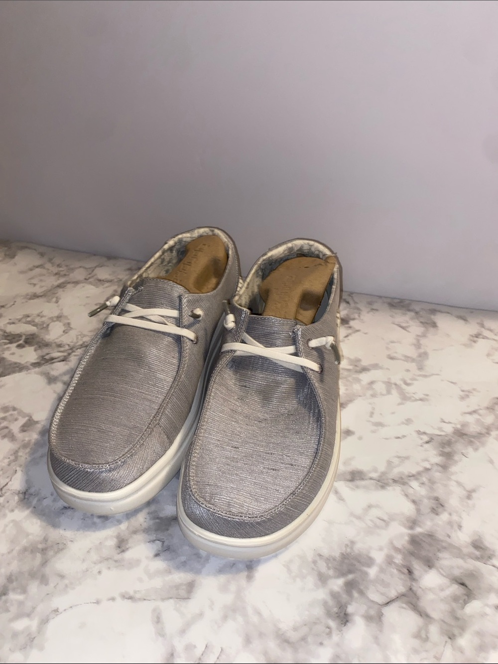 Hey Dude Wendy Rise Womens Shoes Sz 9 W Lunar Rock Gray